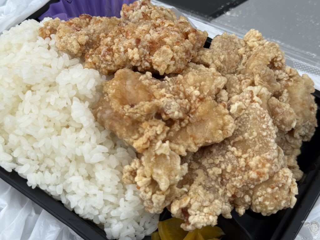 【栃木小山】喜作本店の唐揚げ弁当しお。塩唐揚げが旨すぎてご飯の消費が捗る！